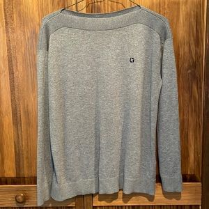 Grey Lands End JP Morgan Chase sweater. Perfect condition!